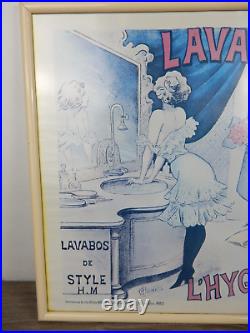 Affiche Vintage Lavabo Salle de Bain Hygiène Moderne par Albert Choubrac, 1885