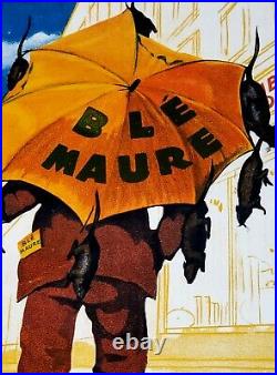 Affiche Vintage Originale 1930/ Blé Maure/ Publicité drôle/ Rats/ Collection