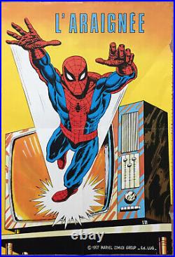 Affiche Vintage Poster L'araignée Spider Man Marvel Comics Group Circa 1977