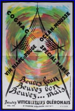 Affiche Viticulteurs oléronnais St Pierre d'Oléron La Rochelle 33x50cm 1648