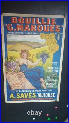 Affiche Viticulture Bouillie Marques Toulouse Litho 120x80cm
