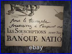 Affiche WW1 Pour le Triomphe souscrivez à l'Emprunt National SEM 1918