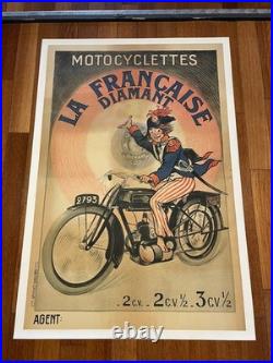 Affiche, affiche Moto, affiche ancienne. La française diamant