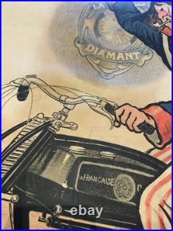 Affiche, affiche Moto, affiche ancienne. La française diamant