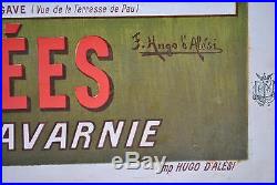 Affiche ancienne 1900 Les Pyrénées Le cirque de Gavarnie
