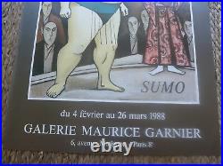 Affiche ancienne 1988 BERNARD BUFFET galerie Garnier SUMO
