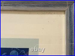 Affiche ancienne Air France Bréguet-Deux-Ponts Lucien Boucher Originale