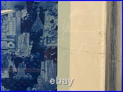 Affiche ancienne Air France Bréguet-Deux-Ponts Lucien Boucher Originale