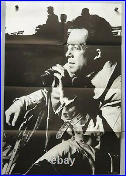 Affiche ancienne Albert Camus Photos Géantes 75x110 26 Nobel écrivain