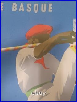 Affiche ancienne BIARRITZ par Eric