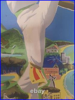 Affiche ancienne BIARRITZ par Eric