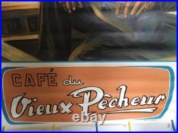 Affiche ancienne CAFE DU VIEUX PECHEUR