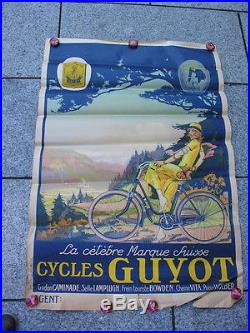 Affiche ancienne CYCLES GUYOT