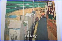 Affiche ancienne Chemins de fer français NORMANDIE SNCF René GENIS