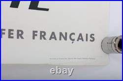 Affiche ancienne Chemins de fer français NORMANDIE SNCF René GENIS