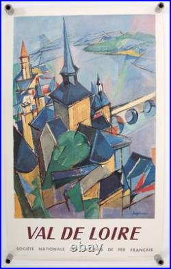 Affiche ancienne Chemins de fer français VAL DE LOIRE SNCF J. DESPIERRE