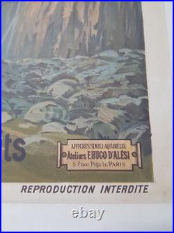 Affiche ancienne Engadine Suisse Hugo D'Alesi