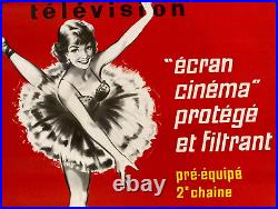 Affiche ancienne GRANDIN Television 49 X 74