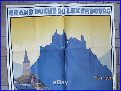 Affiche ancienne Grand Duché de Luxembourg Vianden