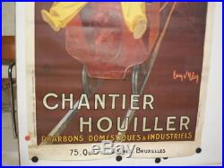 Affiche ancienne Jean d ylen Chantier Houillier