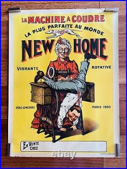Affiche ancienne, Machine À Coudre, 60x80cm