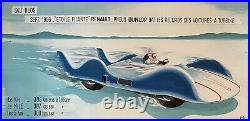 Affiche ancienne/affiche Automobile/course/garage/Dunlop