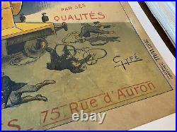 Affiche ancienne/affiche/Locomotive/Velo/Garage/Bourges