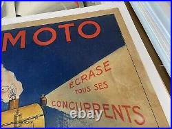 Affiche ancienne/affiche/Locomotive/Velo/Garage/Bourges