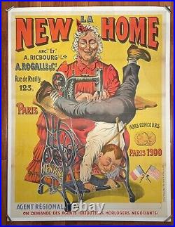 Affiche ancienne, affiche originale, vintage French posters, machine à coudre
