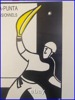 Affiche ancienne authentique GANT D'OR BIARRITZ 1989