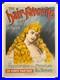 Affiche ancienne authentique HAIR FAVORITE -Vers 1900 -Imp Ch Levy -Entoilée