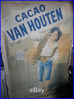 Affiche ancienne cacao Van Houten
