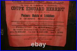 Affiche ancienne championnat de boxe Lyon 1918