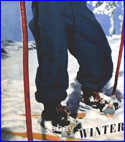 Affiche ancienne circa 1950 MACHATCHEK Philippe (photographe). Winter Sports