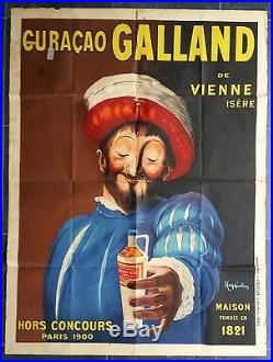 Affiche ancienne curaçao GALLAND par CAPPIELLO