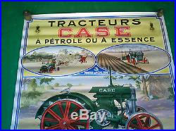 Affiche ancienne, machine agricole, tracteur CASE, super etat. A voir