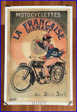 Affiche ancienne, moto, affiche originale, affiche, original Motocycle