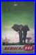 Affiche ancienne originale Africa SAS airline aviation entoilée Otto Nielsen