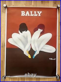 Affiche ancienne originale BALLY LOTUS 1978 VILLEMOT