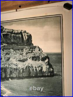Affiche ancienne originale Britain North Wales vers 1950 entoilée