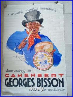 Affiche ancienne originale Camembert Georges Bisson