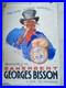 Affiche ancienne originale Camembert Georges Bisson