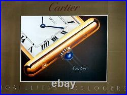 Affiche ancienne originale. Cartier 1985. Original vintage poster Cartier 1985
