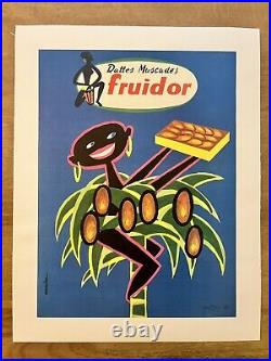 Affiche ancienne originale FRUIDOR AURIAC années 50