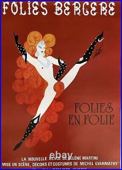 Affiche ancienne originale Folies Bergère