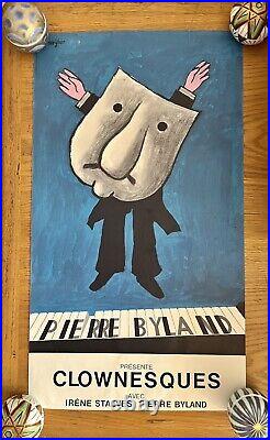 Affiche ancienne originale Pierre Byland 1968 SAVIGNAC