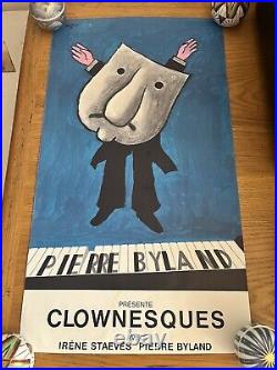 Affiche ancienne originale Pierre Byland 1968 SAVIGNAC