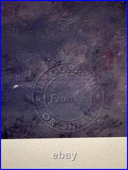 Affiche ancienne originale RHUM CHAUVET SAVIGNAC