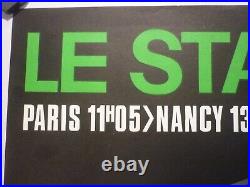 Affiche ancienne originale SNCF Foré Paris Nancy Strasbourg 1971 TEE