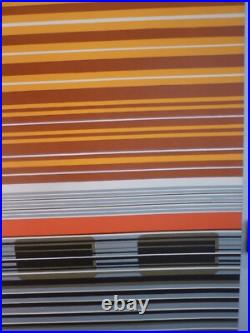 Affiche ancienne originale SNCF Foré le Rhodanien Marseille Lyon Paris TEE 1971